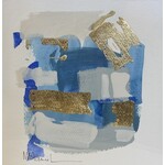 Blue Abstract in Lucite