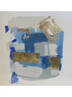 Blue Abstract in Lucite