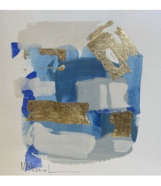 Michele Stancil Blue Abstract in Lucite