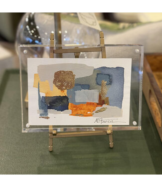 Michele Stancil Horizontal Abstract in Lucite on Easel