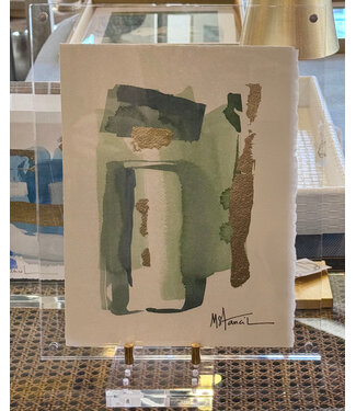 Michele Stancil Vertical Green Hues Abstract