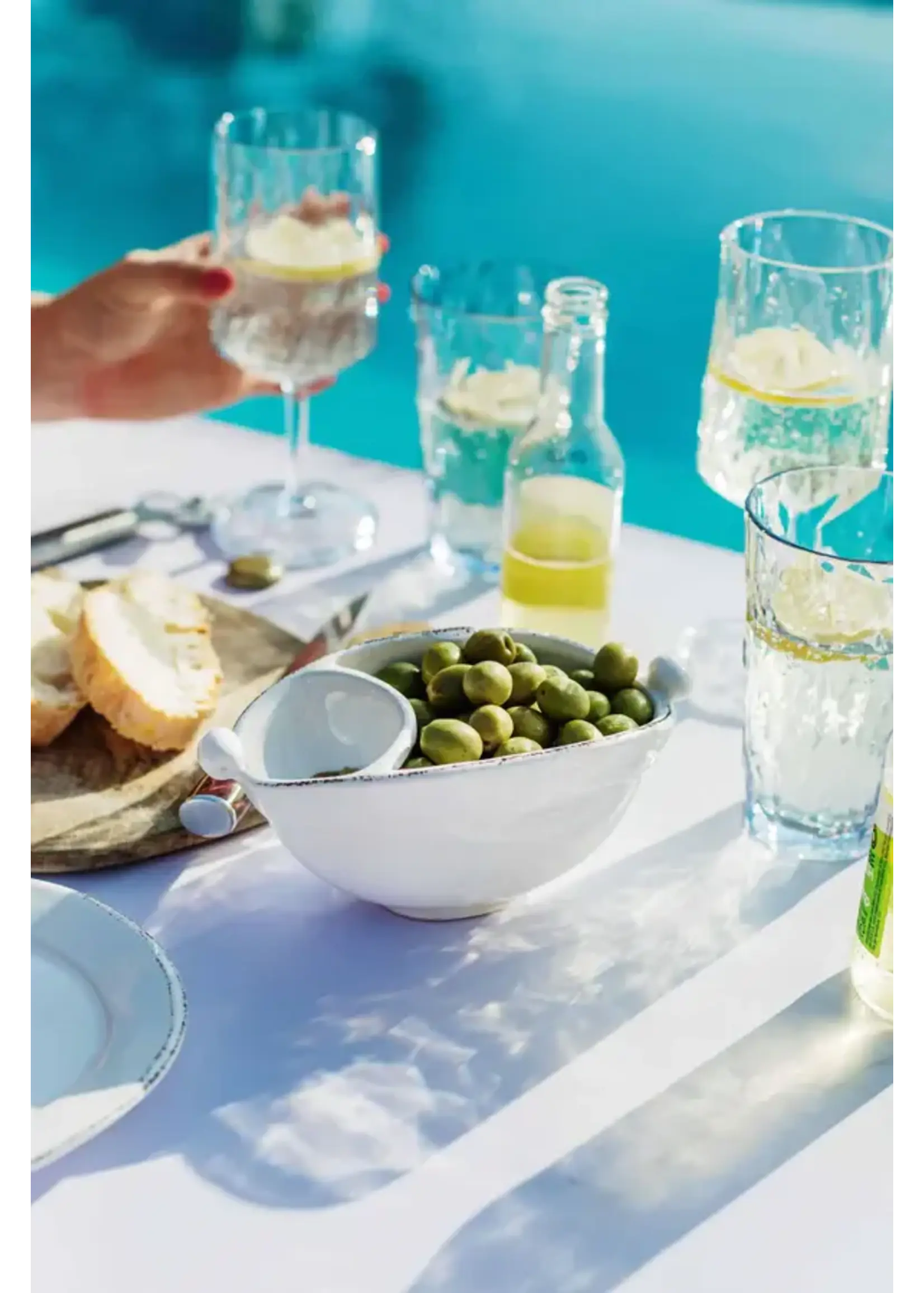 Vietri Lastra White Centerpiece