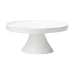 Vietri Vietri Lastra White Large Cake Stand