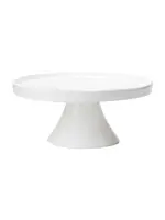 Vietri Lastra White Large Cake Stand