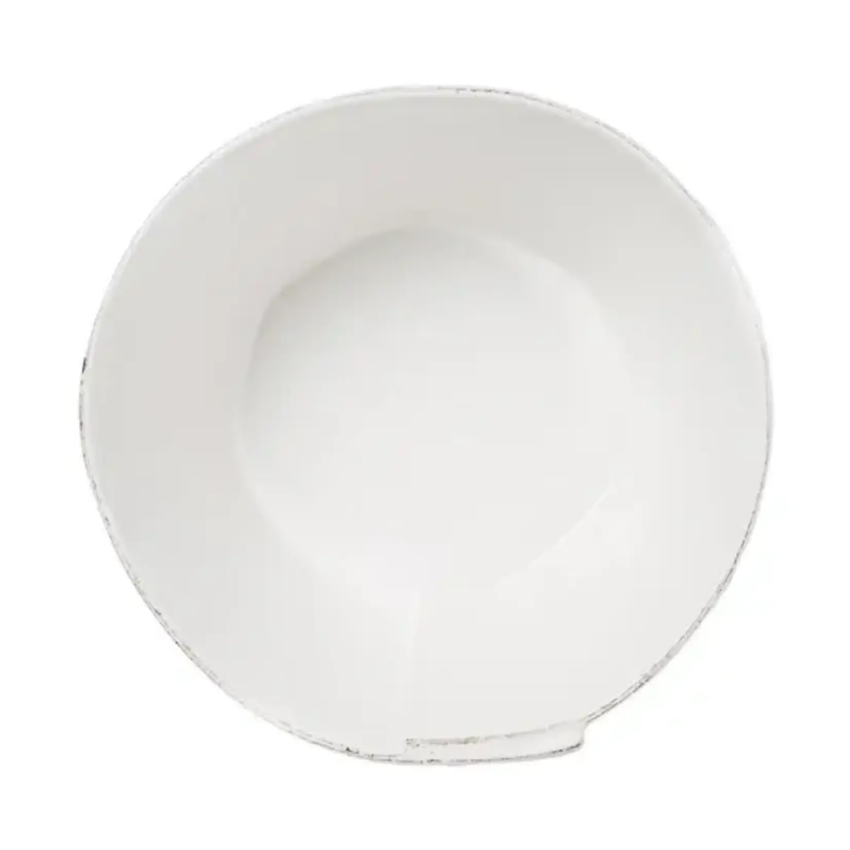 Vietri Lastra White Large Stacking Serving Bowl