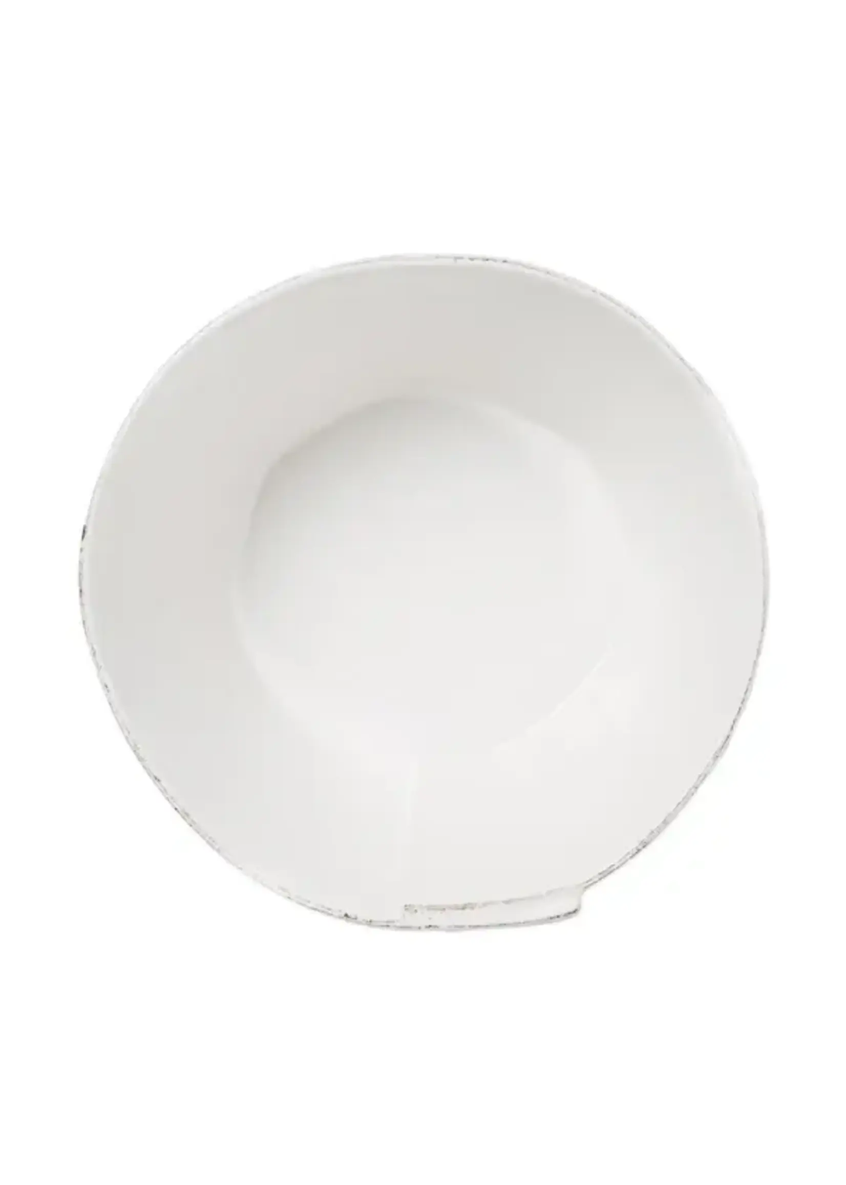 Vietri Lastra White Large Stacking Serving Bowl