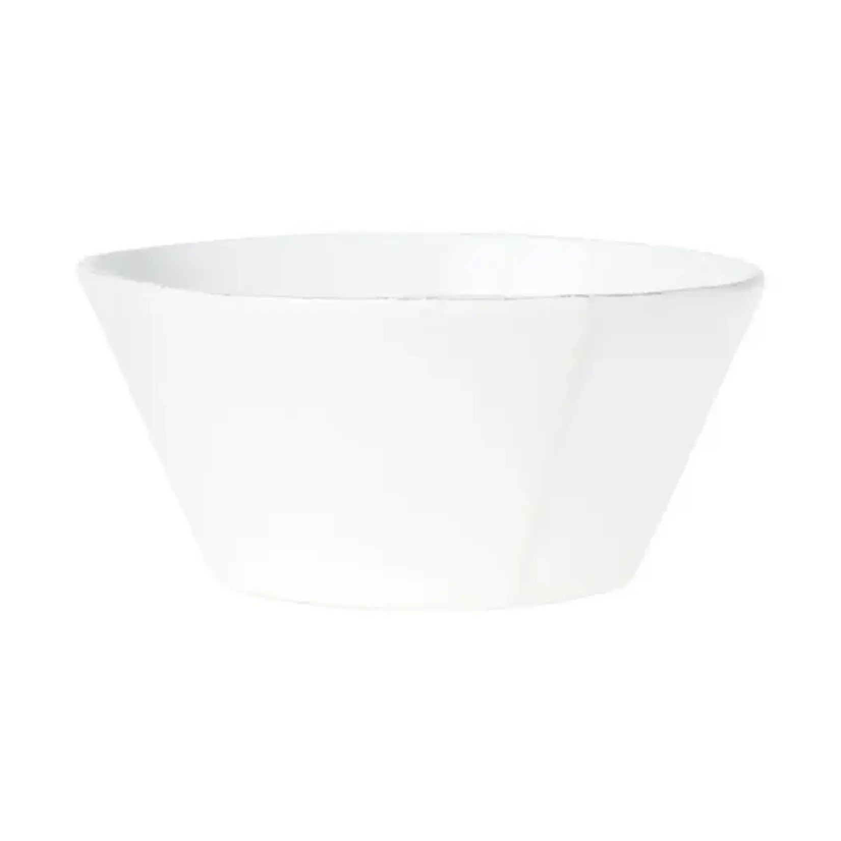 Vietri Lastra White Large Stacking Serving Bowl