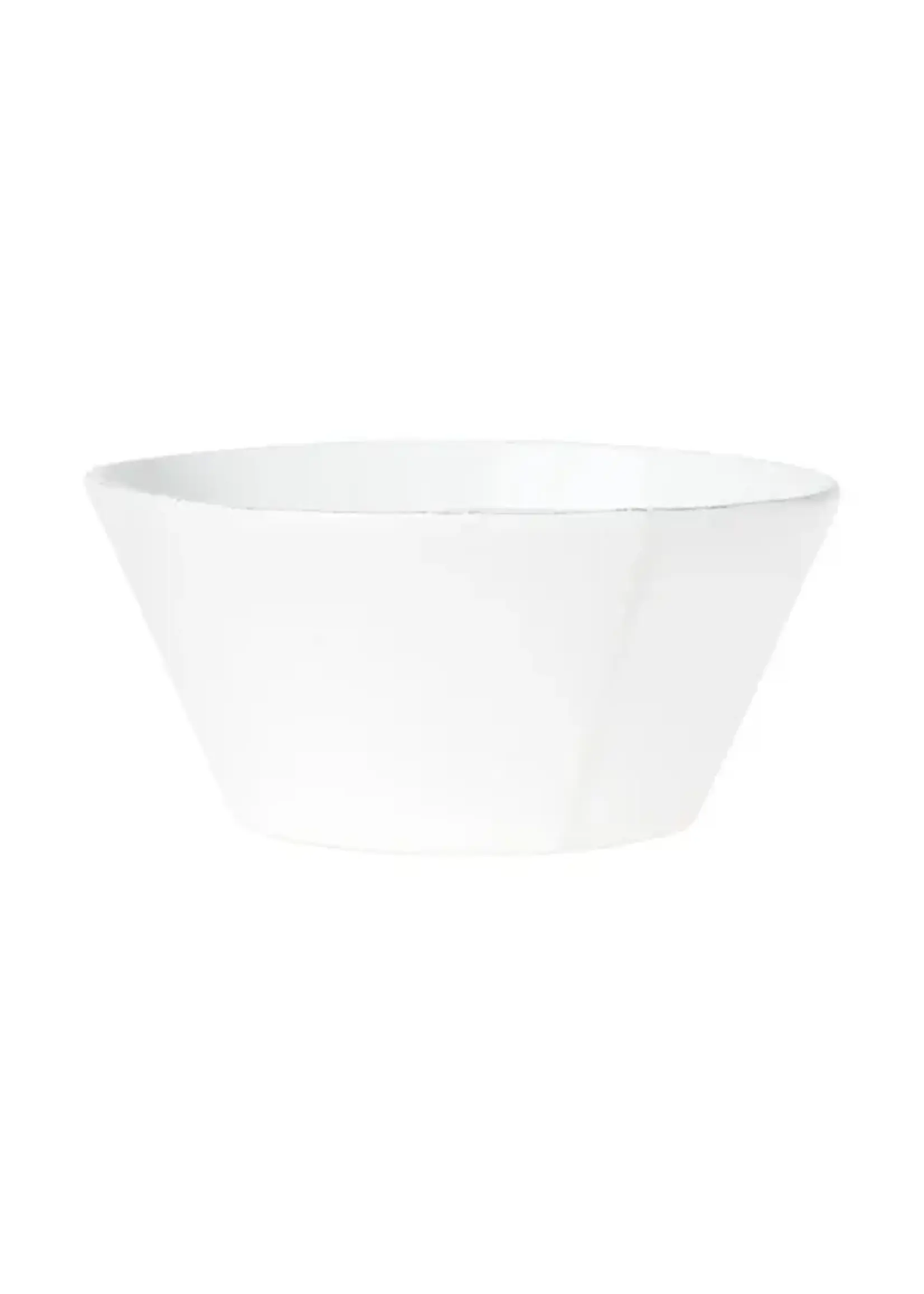 Vietri Lastra White Large Stacking Serving Bowl
