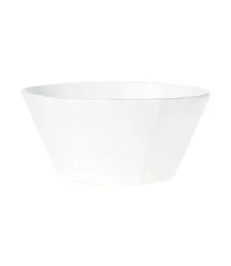 Vietri Vietri Lastra White Large Stacking Serving Bowl
