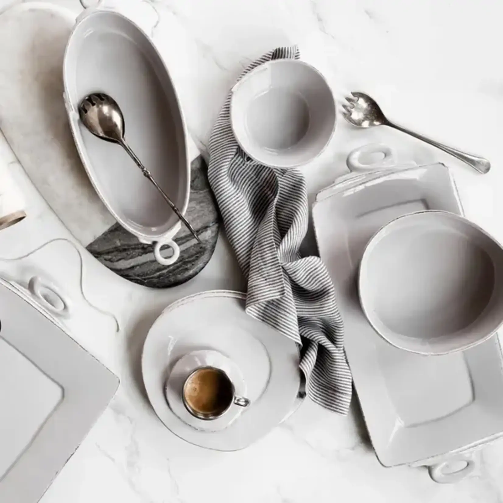 Vietri Lastra White Large Serving Bowl