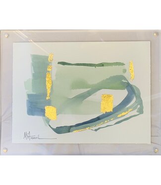 Michele Stancil Horizontal Green Hues Abstract
