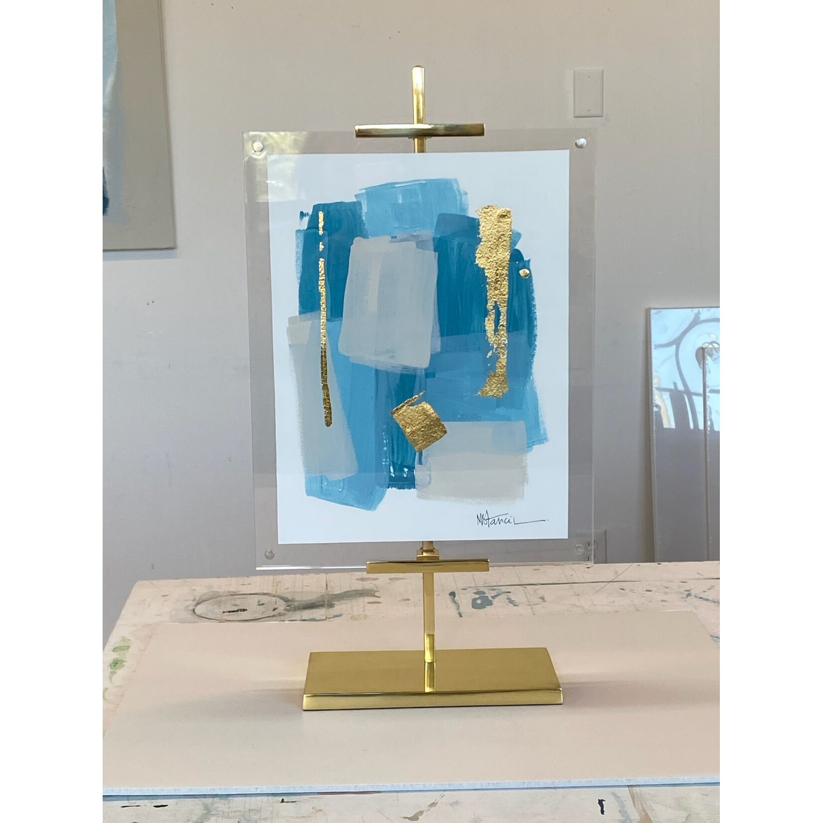 Blue/Turquoise Abstract #002