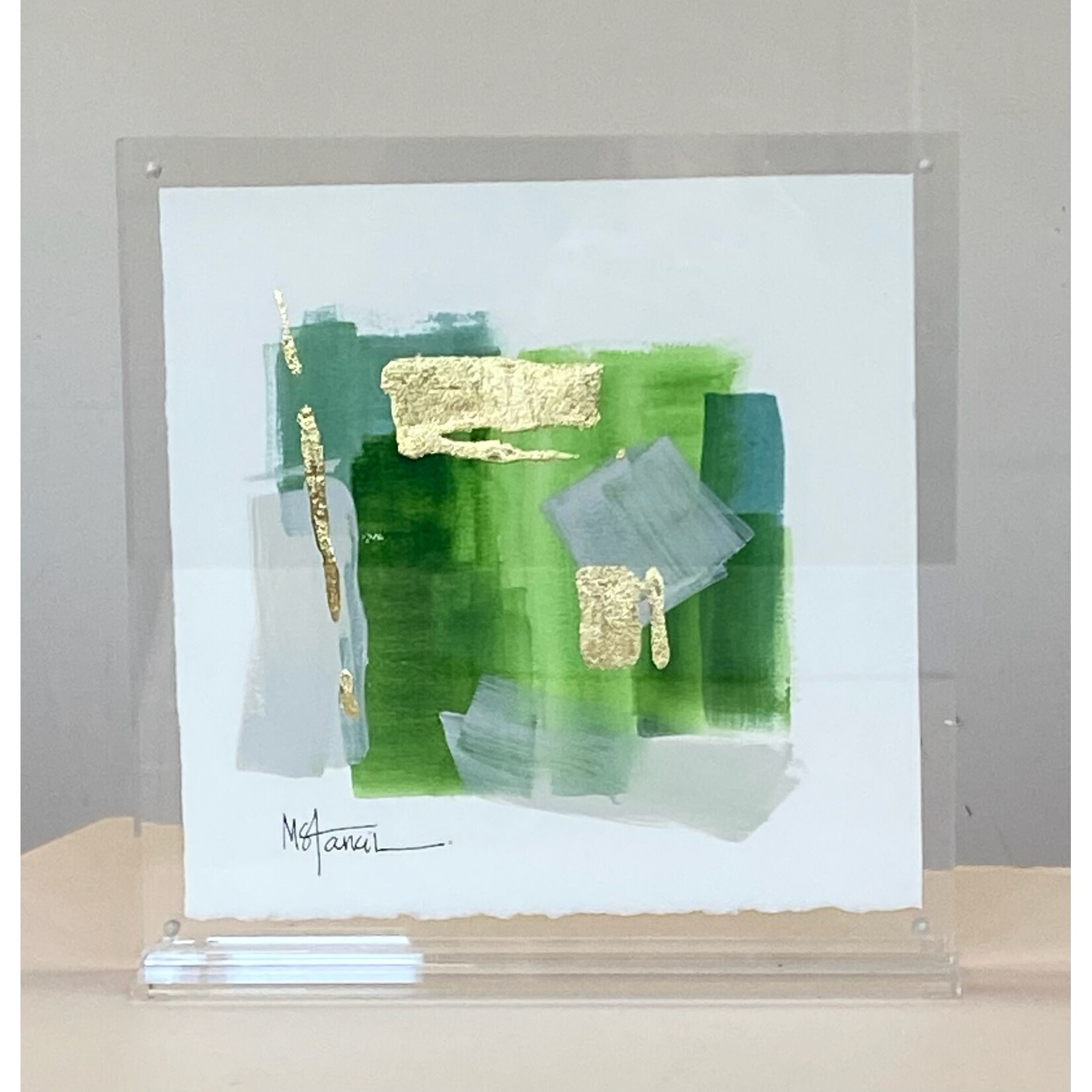 Green Hues Abstract #006