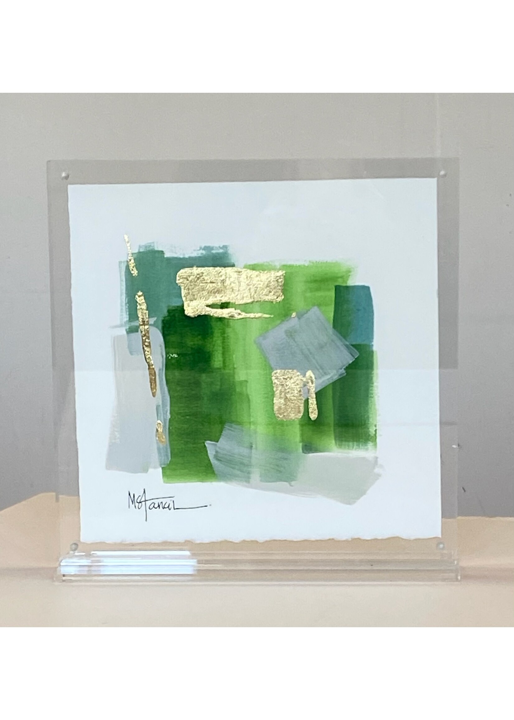 Green Hues Abstract #006