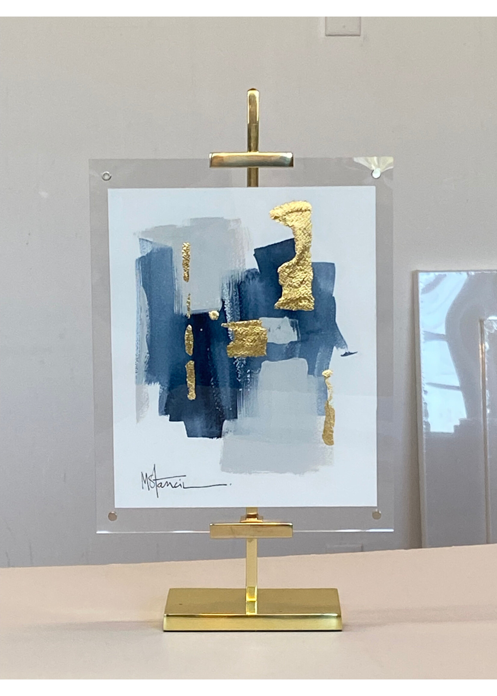 Navy Hues Abstract #007