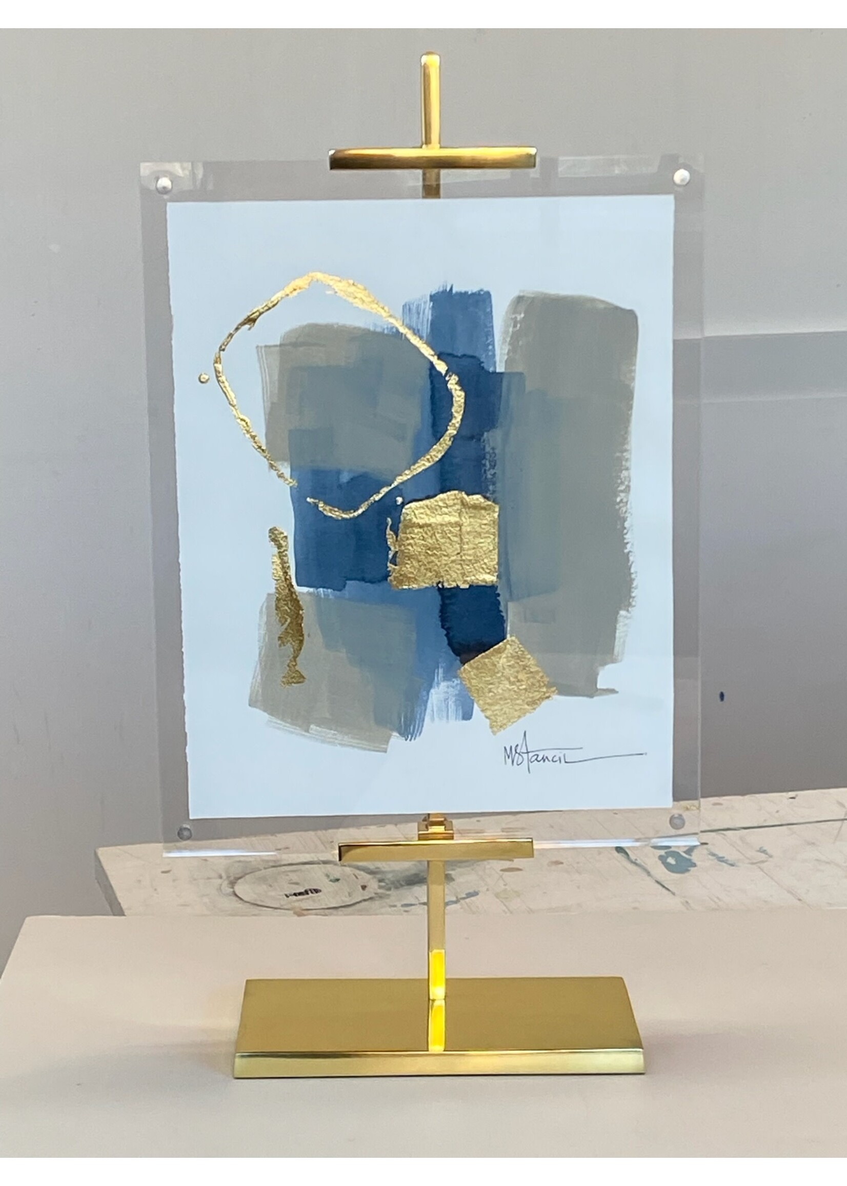 Navy/Grey Abstract #004