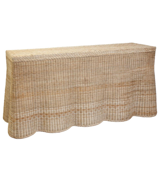 Mainly Baskets Inc. Rattan Scallop Console