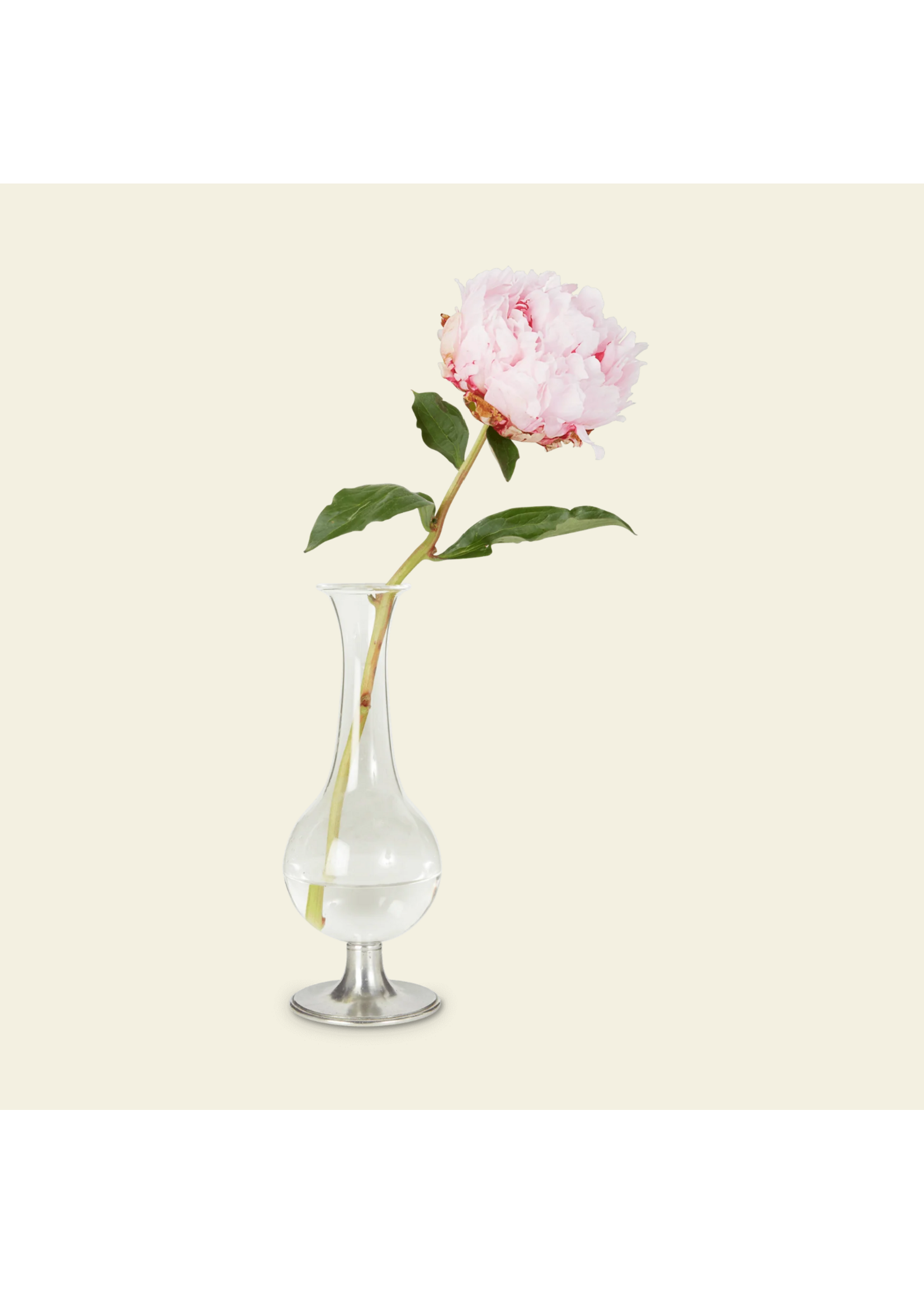 Match Pewter Footed Glass Vase