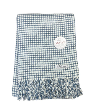 A Soft Idea Small Check Pattern Throw