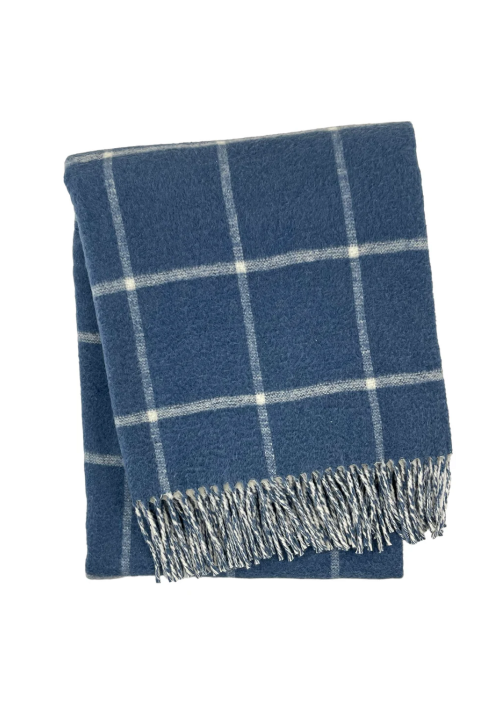 Denim Double Face Windowpane Throw