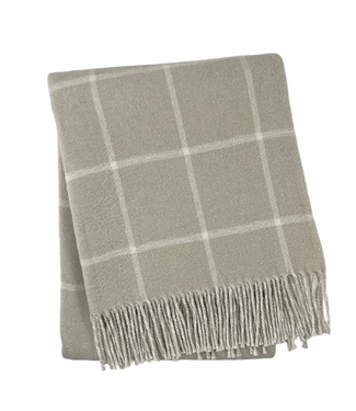 A Soft Idea Sand Double Face Windowpane Throw