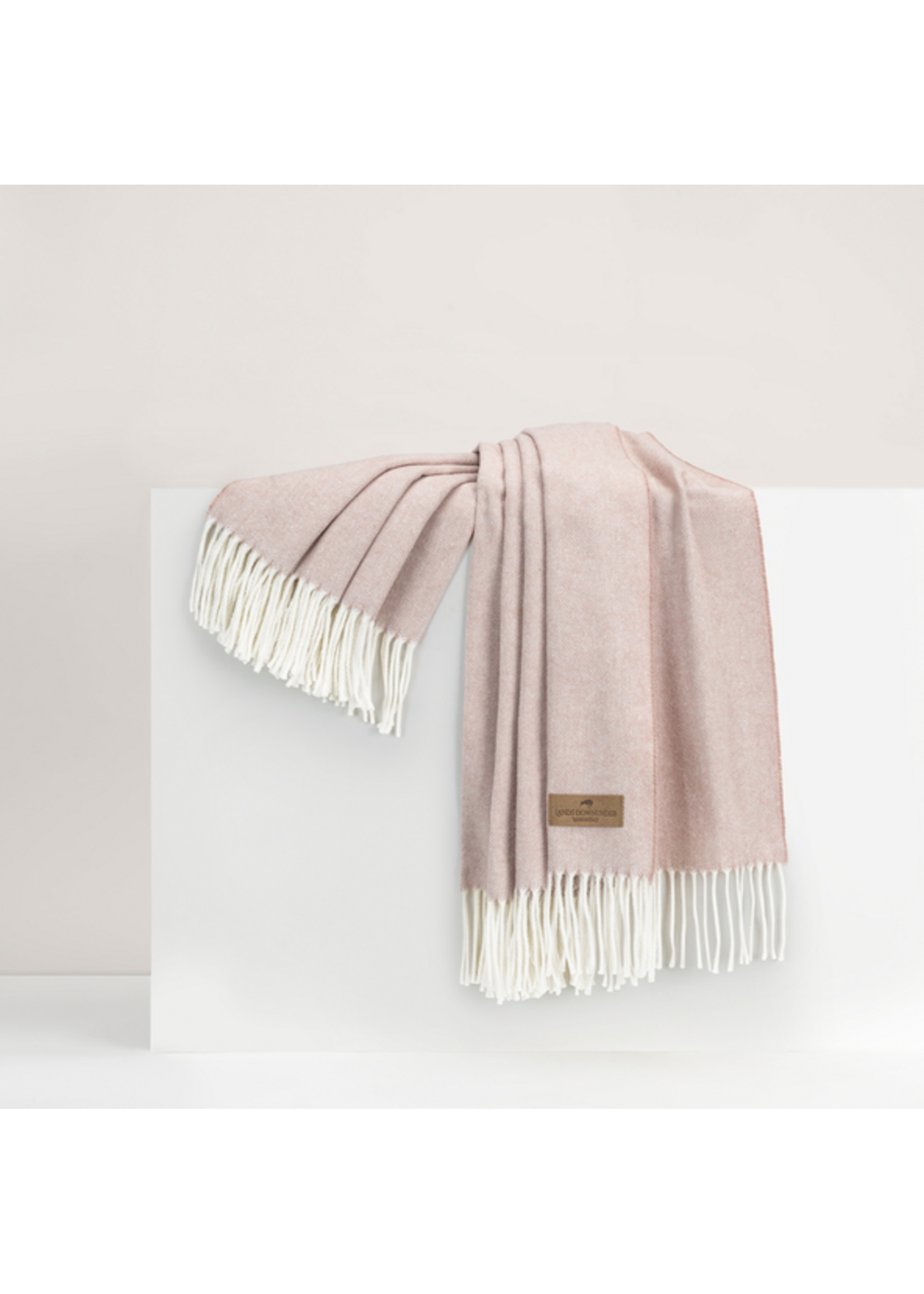 Rose Quartz Italian Herringbone Throw