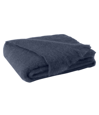 Lands Downunder Indigo  Brushed Mohair Throw