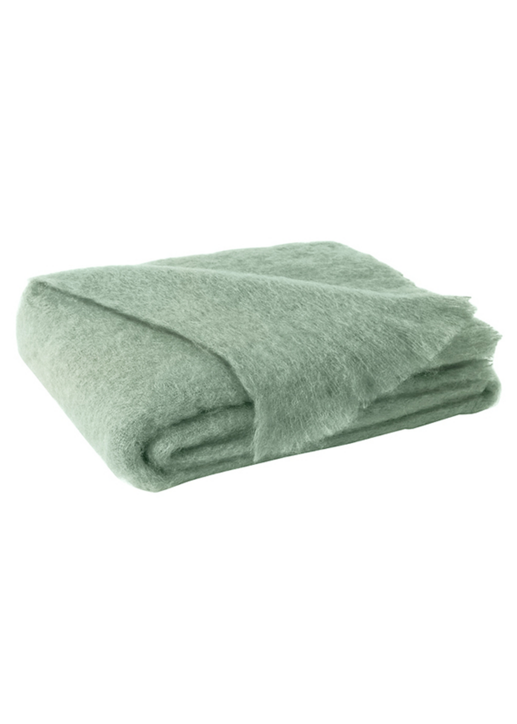 Sage Brushed Mohair Throw