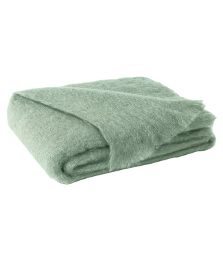 Lands Downunder Sage Brushed Mohair Throw