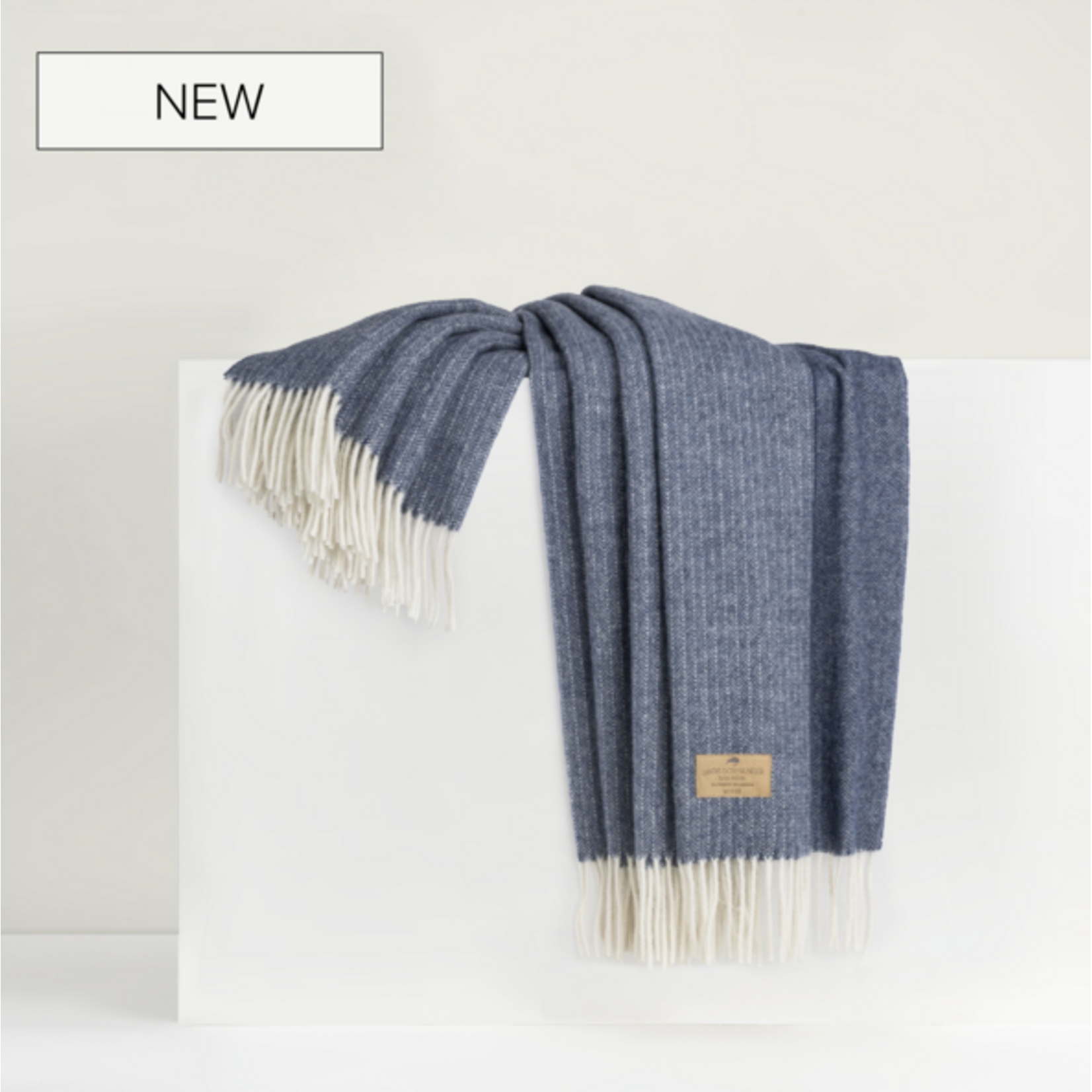 Pacific Pinstripe Cashmere Throw