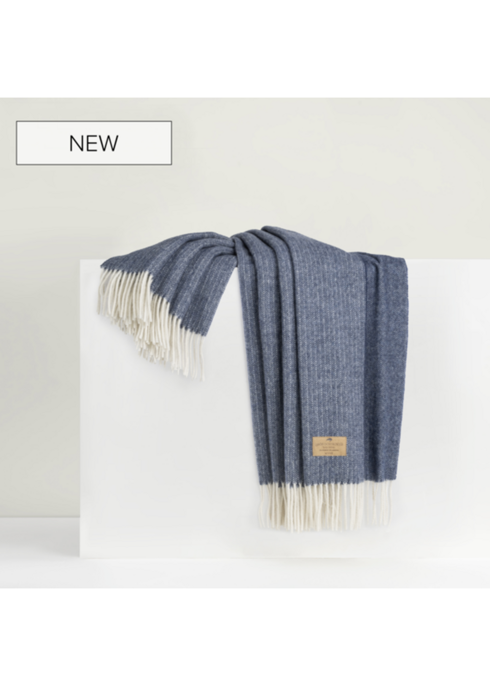 Pacific Pinstripe Cashmere Throw