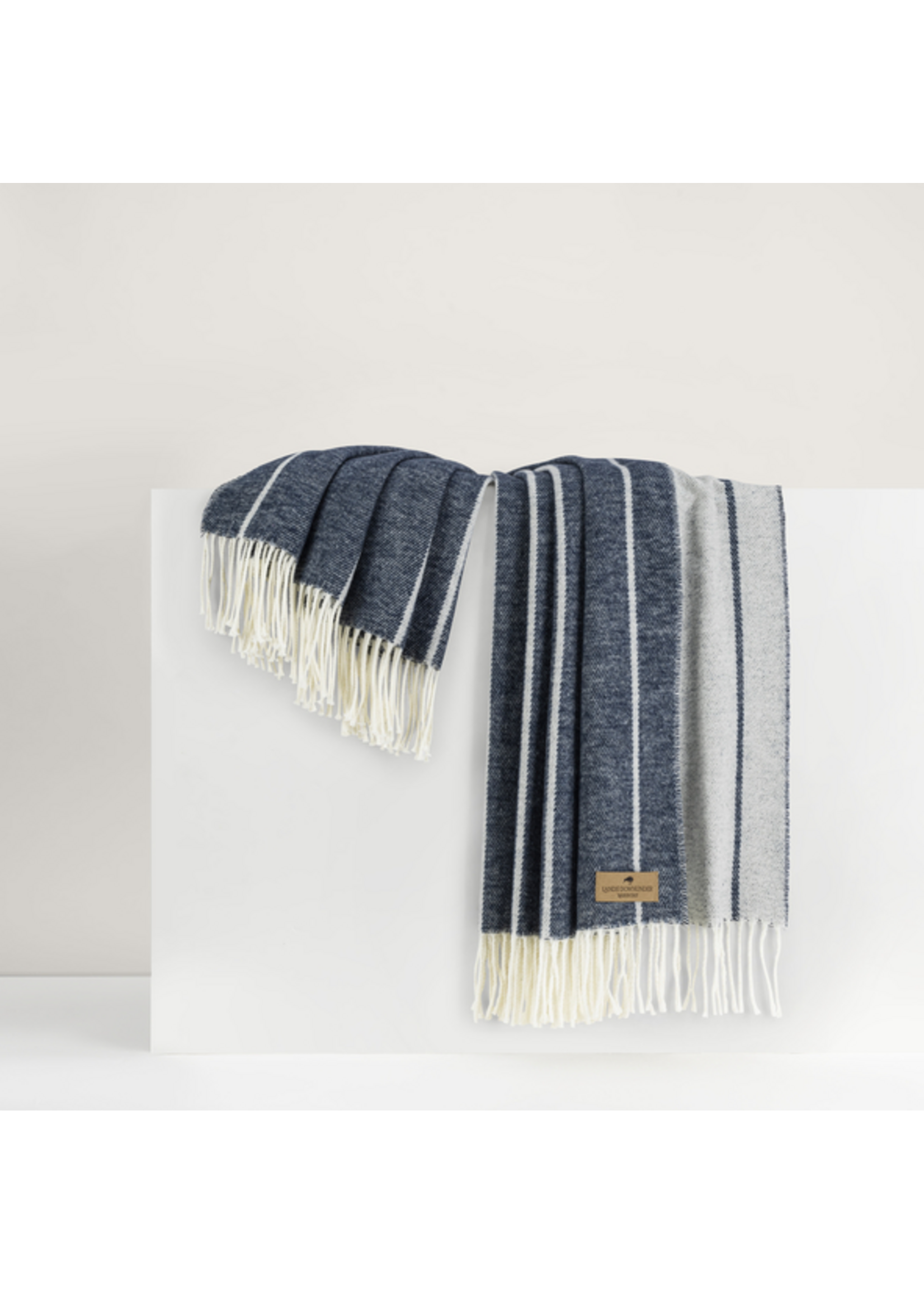 Navy Fiji Stripe Throw