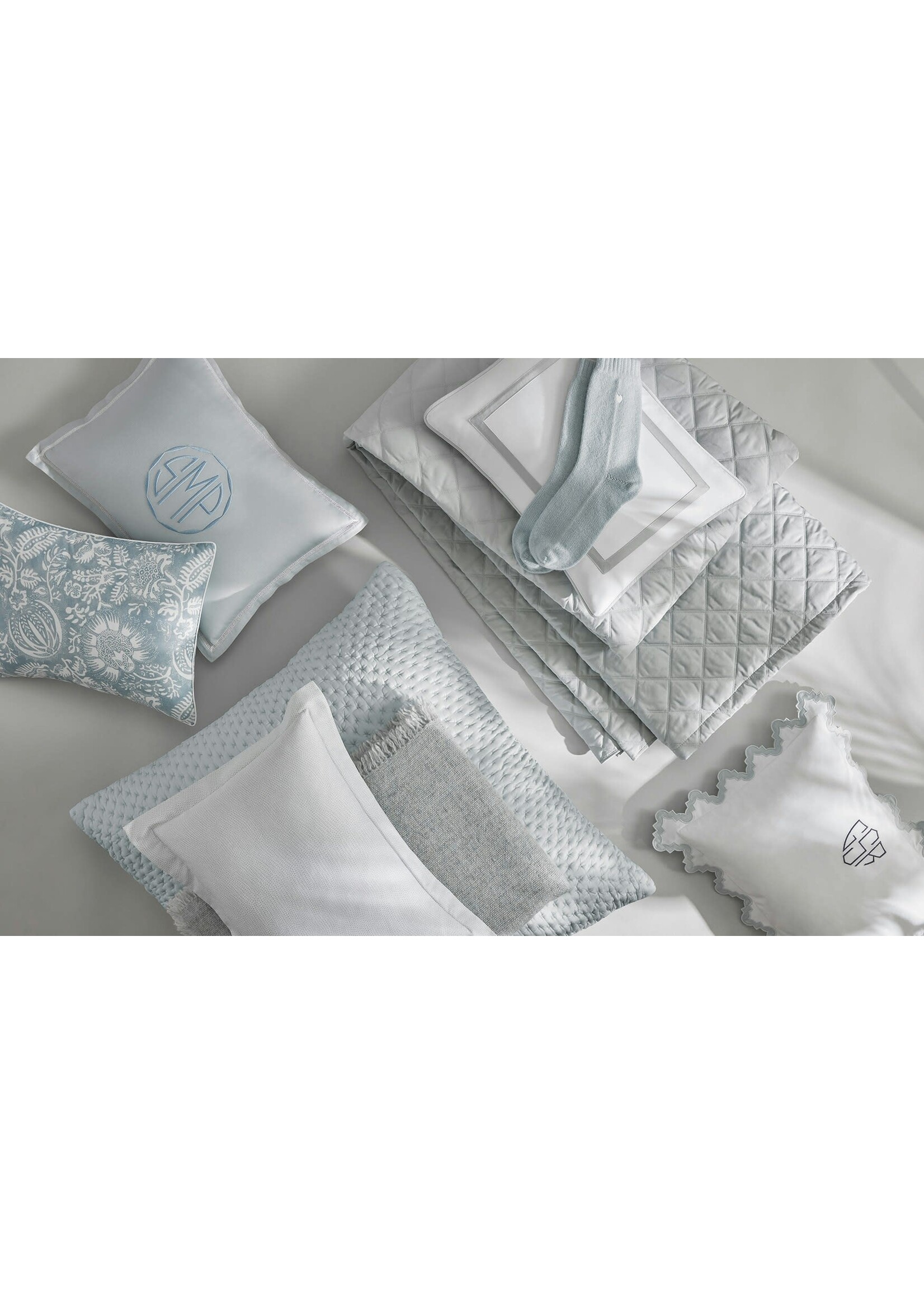Matouk Margaret Quilt F/Q  Cloud