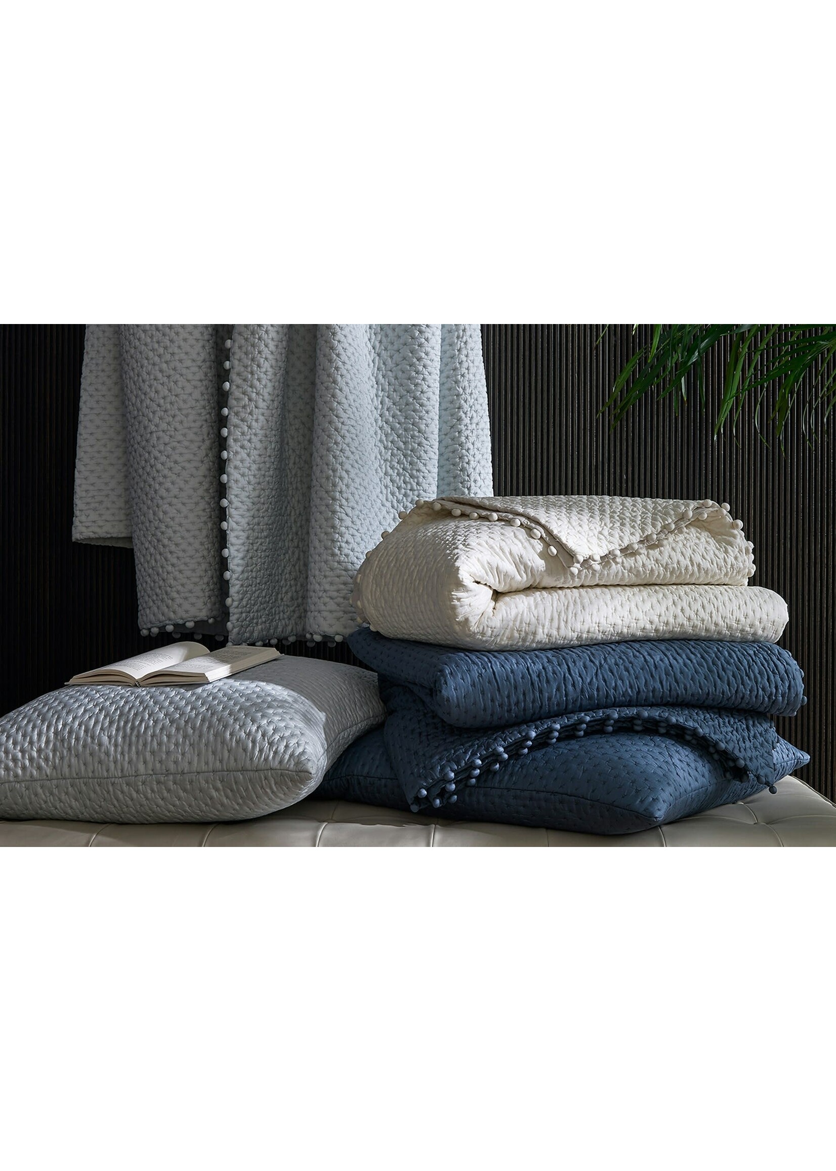 Matouk Margaret Quilt F/Q  Cloud