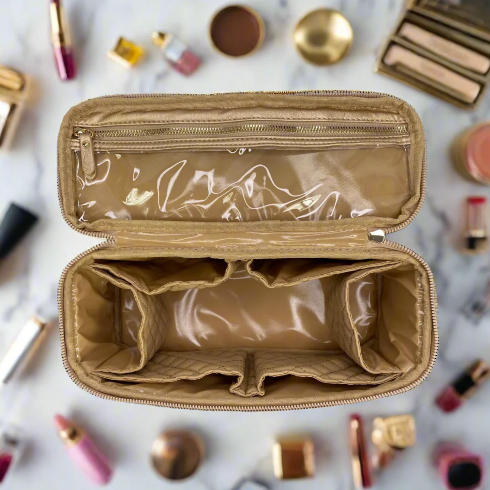 Pursen Stylist  Travel Bag Gold Luster