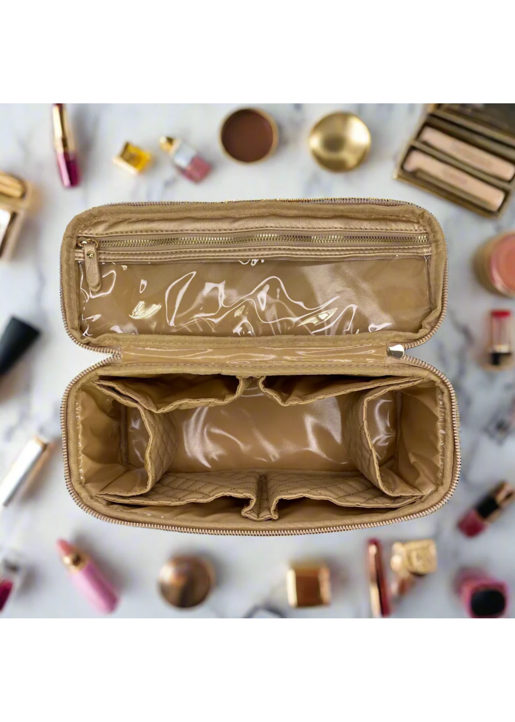 Pursen Stylist  Travel Bag Gold Luster