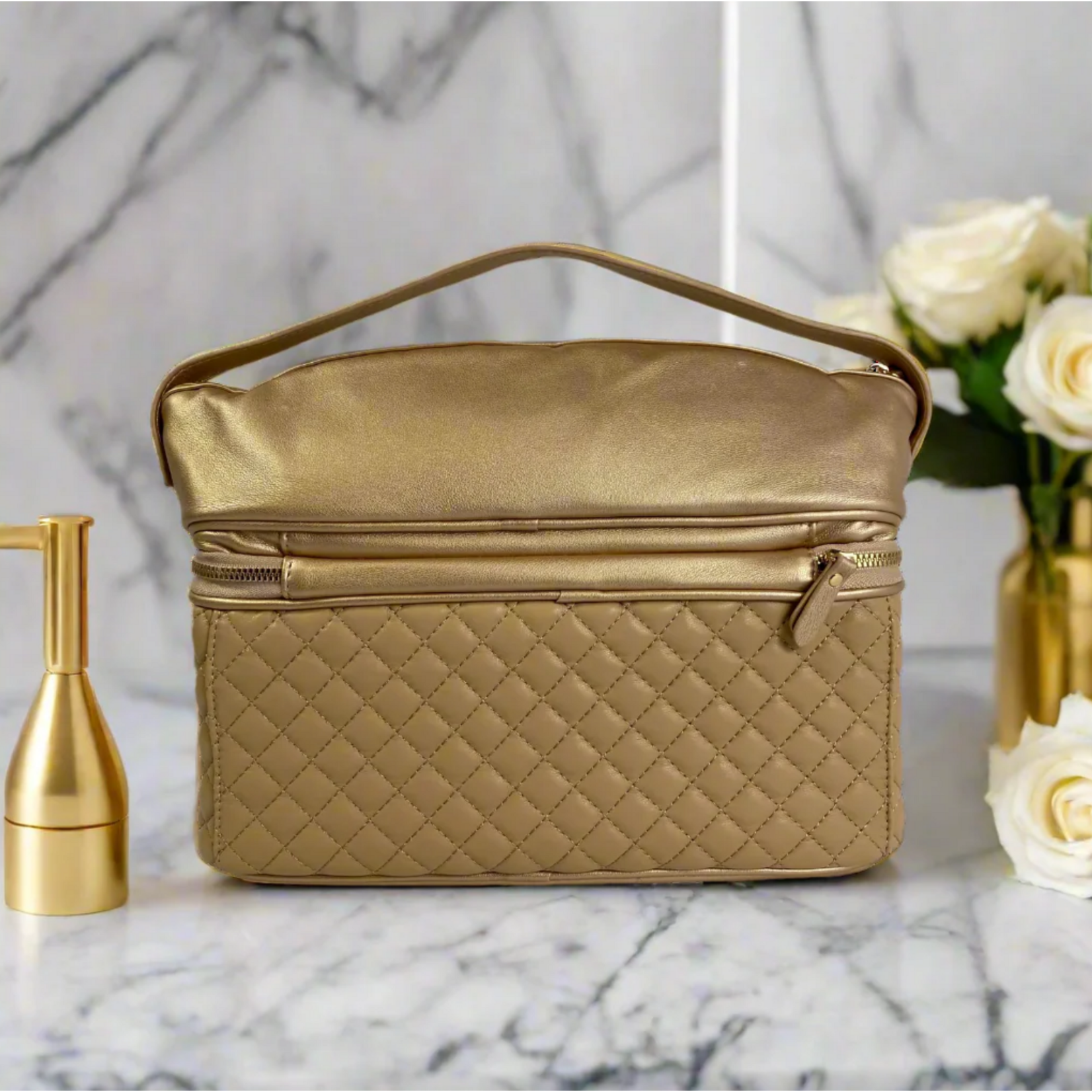Pursen Stylist  Travel Bag Gold Luster