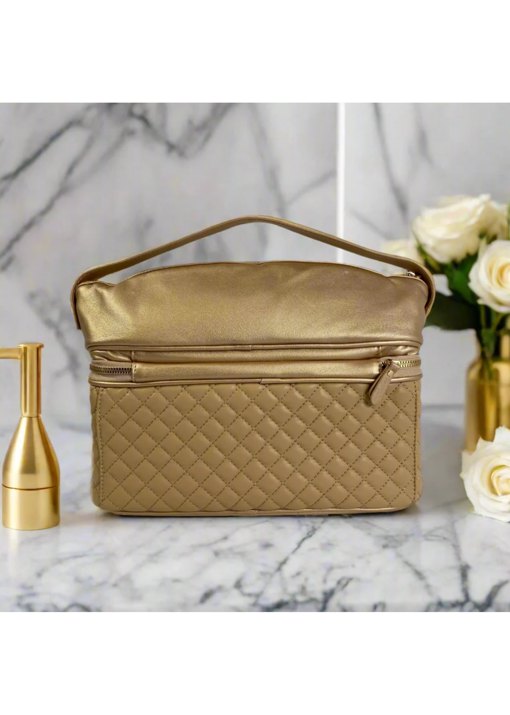 Pursen Stylist  Travel Bag Gold Luster