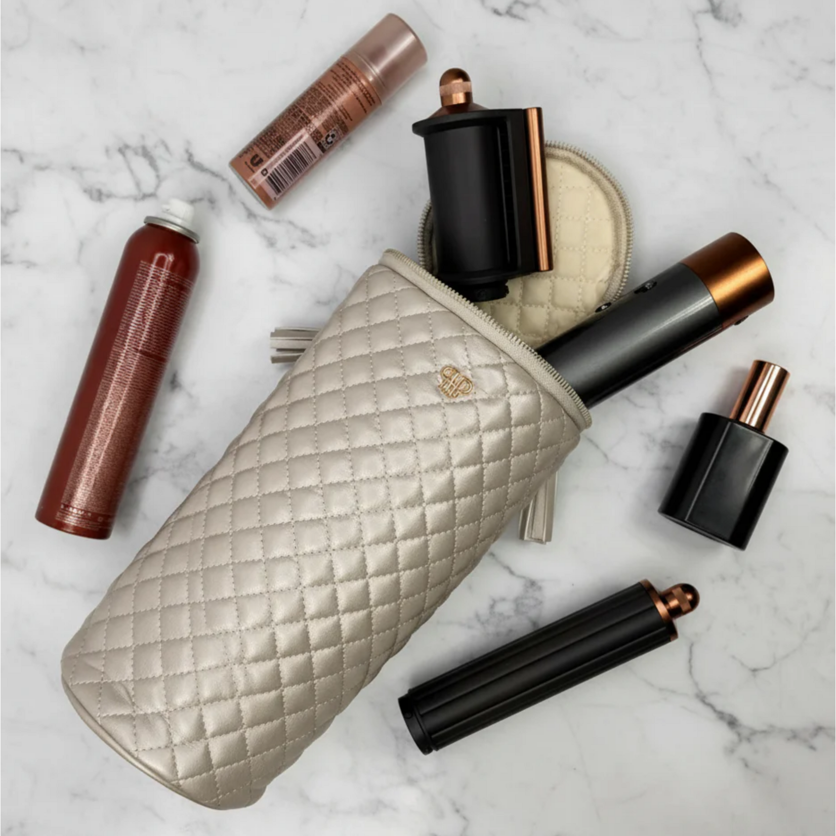 Pursen Hot Tool Holder Pearl Quilted