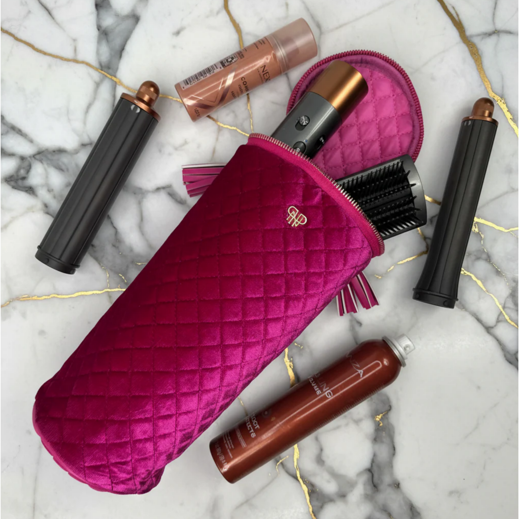 Hot Tool Holder Fuchsia Velvet