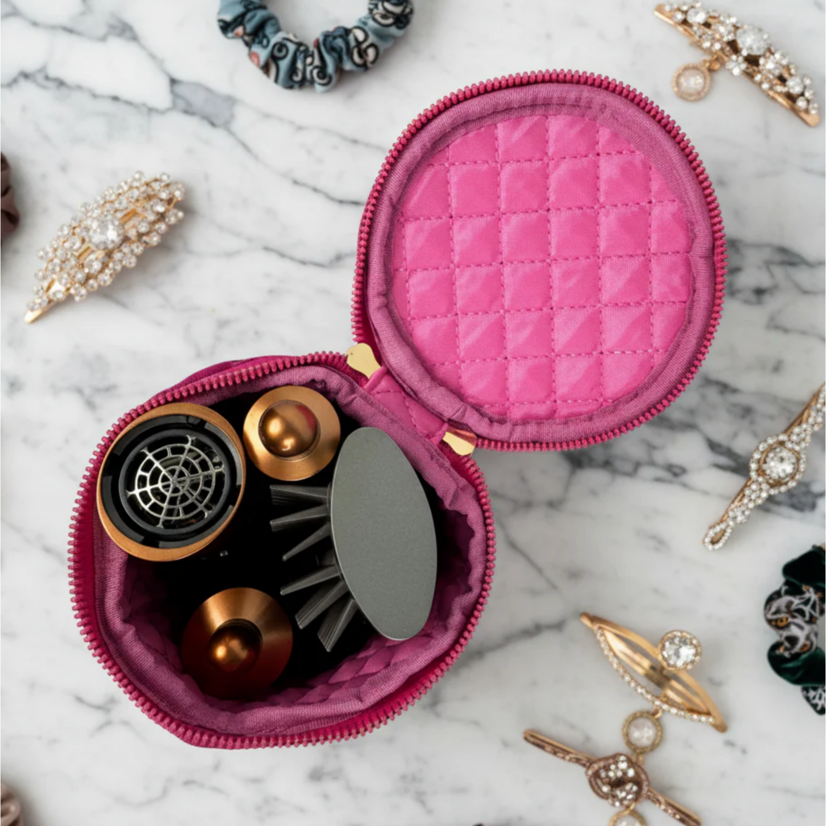 PurseN Hot Tool Holder Fuchsia Velvet