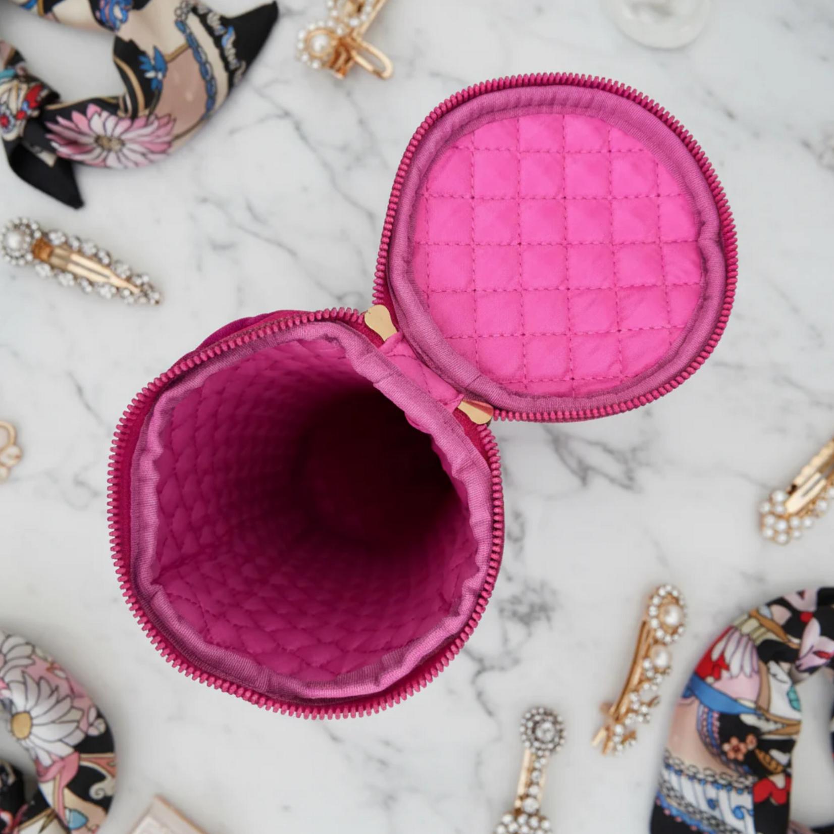 PurseN Hot Tool Holder Fuchsia Velvet
