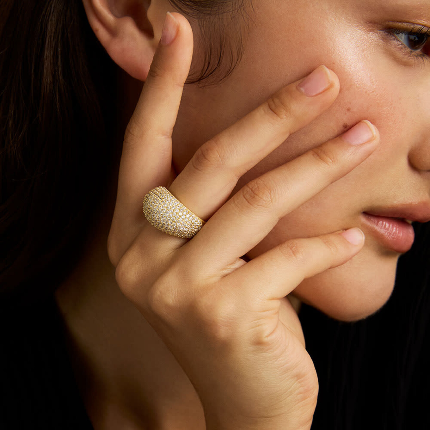 Dean Davidson Margaux Pave Ring Gold