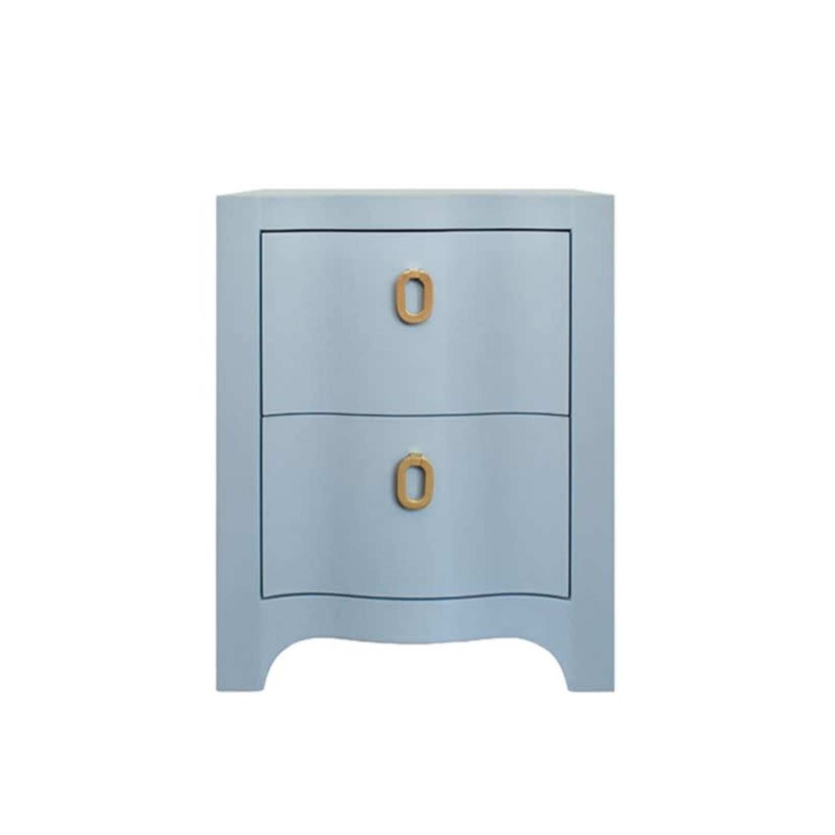 Worlds Away Helena Curved Side Table