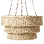 Made Goods Natural Raffia Chandelier