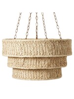 Natural Raffia Chandelier