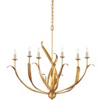 Curry & Co Menefee Gold Chandelier