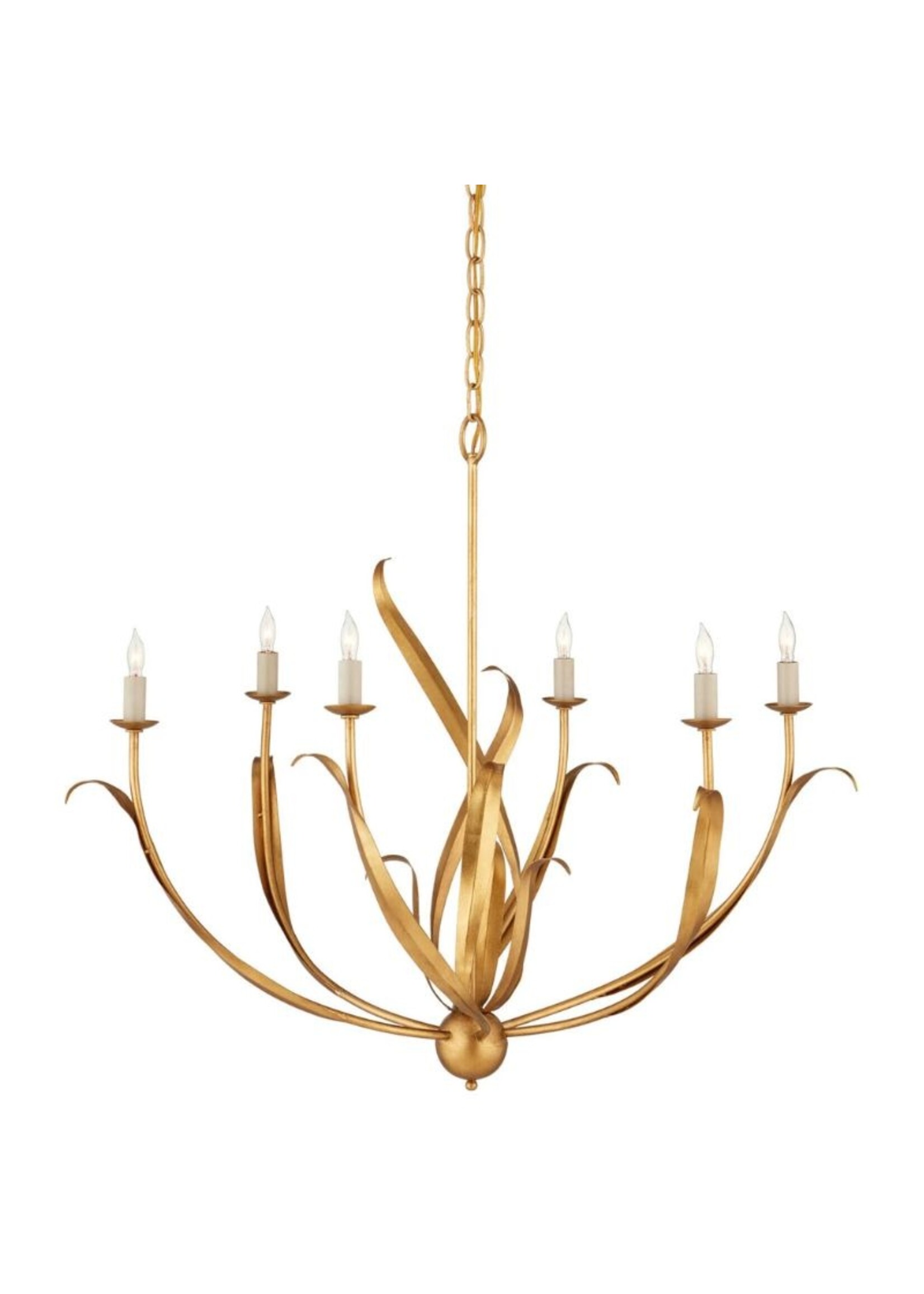 Curry & Co Menefee Gold Chandelier