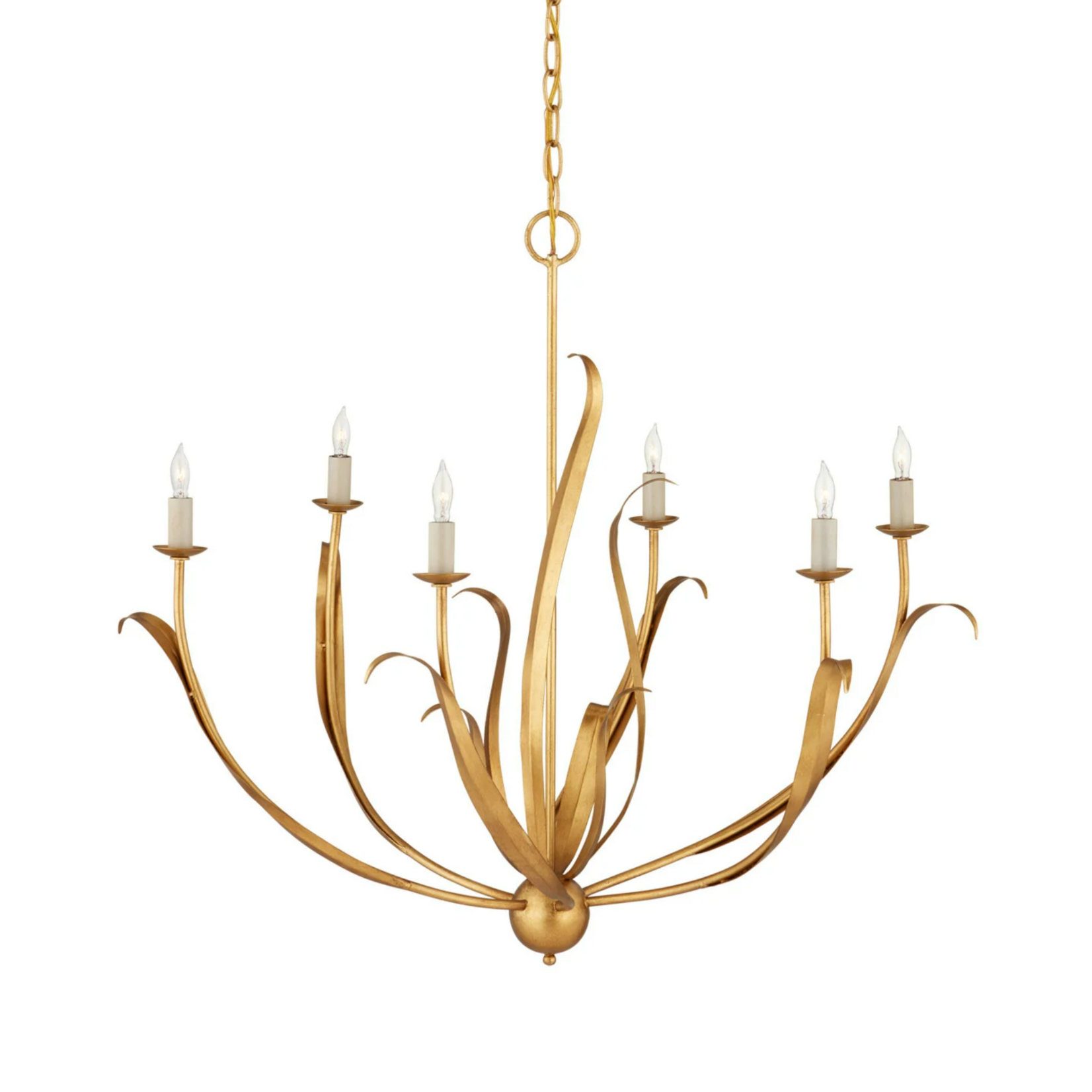 Curry & Co Menefee Gold Chandelier
