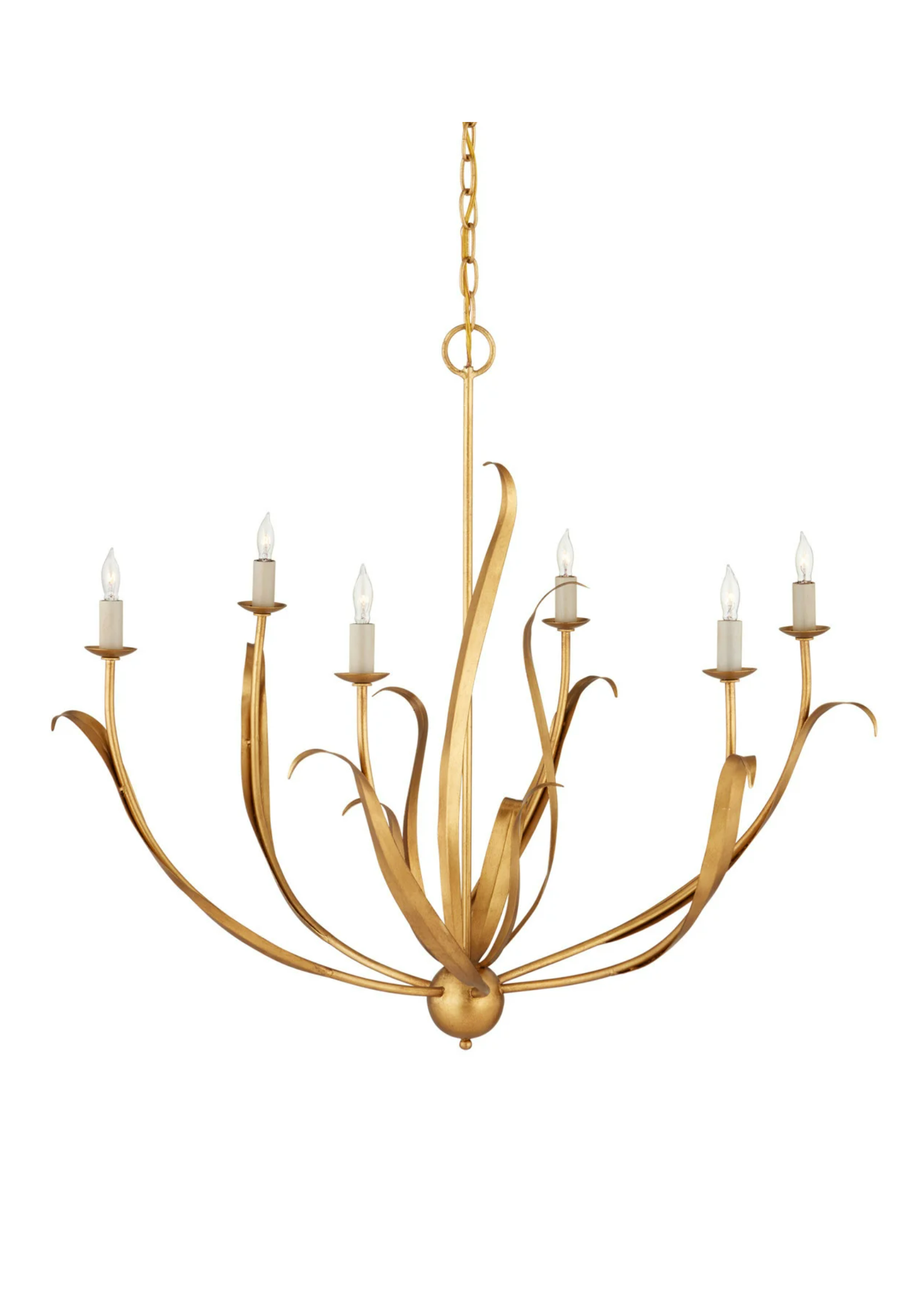 Curry & Co Menefee Gold Chandelier
